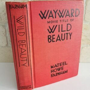 1930 Wayward Book Farnham Movie Title Wild Beauty Pre-Code Paramount Red Book